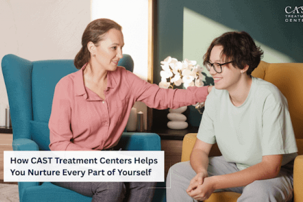 Mental health treatment support graphic