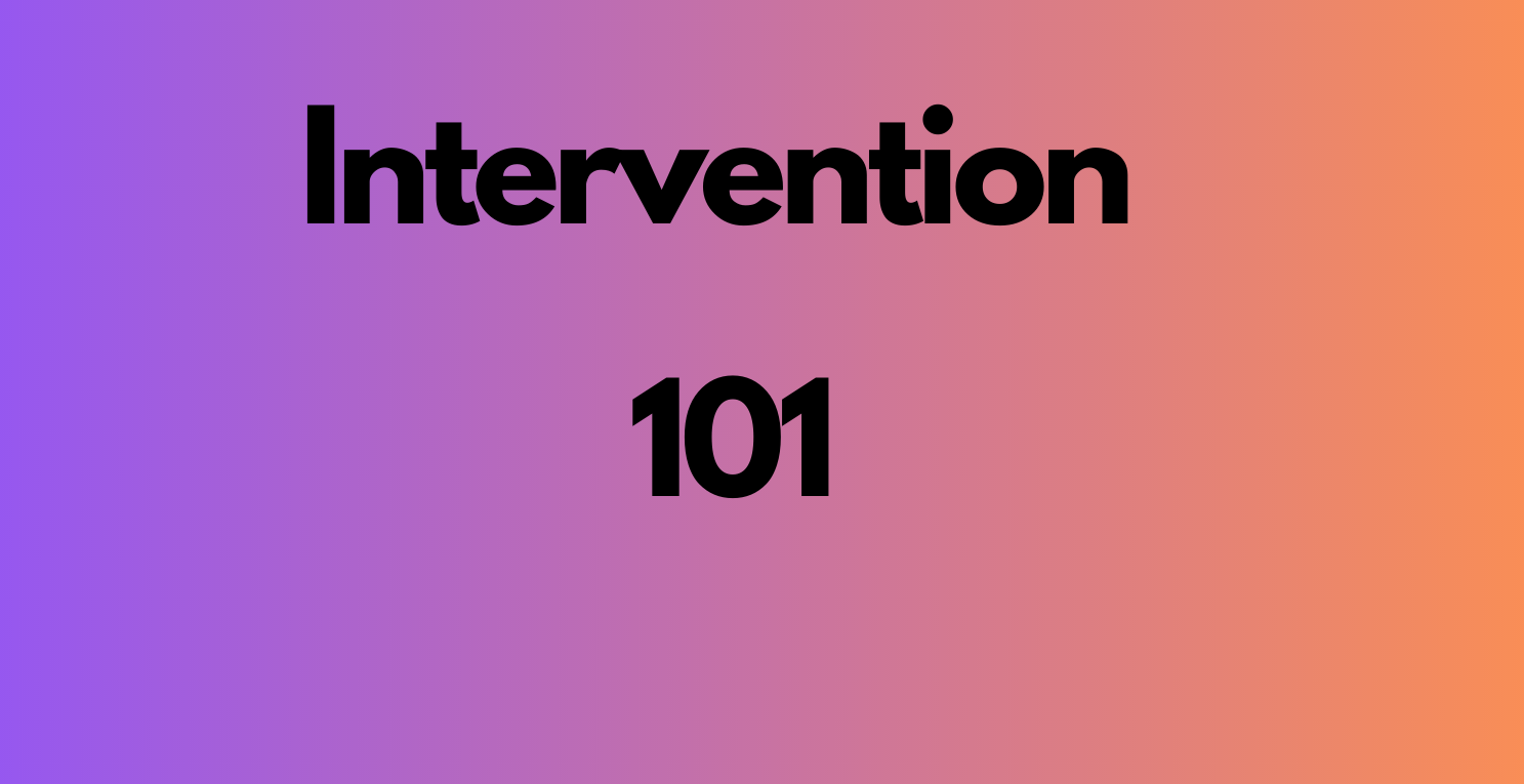 CAST Centers Intervention 101